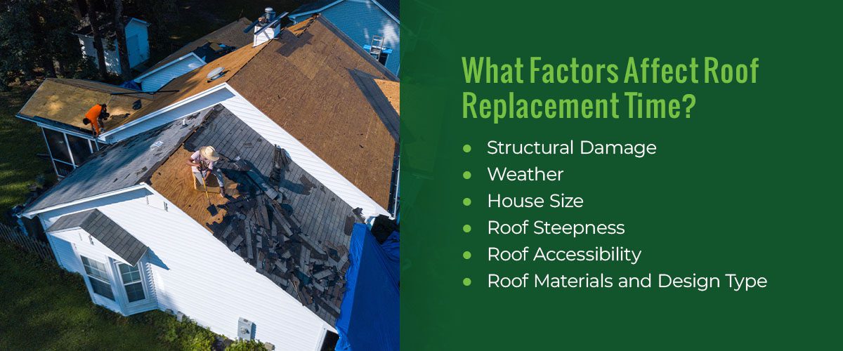 What Factors Affect Roof Replacement Time?
